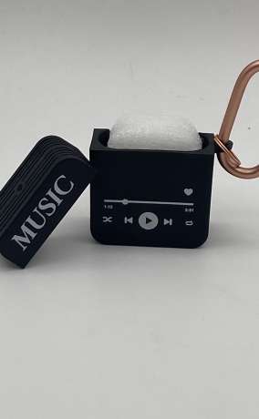 Music Player Style Silicone Case for Wireless Earbuds