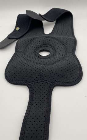 Adjustable Knee Support Brace for Men & Women - Breathable Wrap (Black)