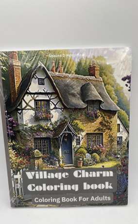 Village Charm Coloring Book for Adults