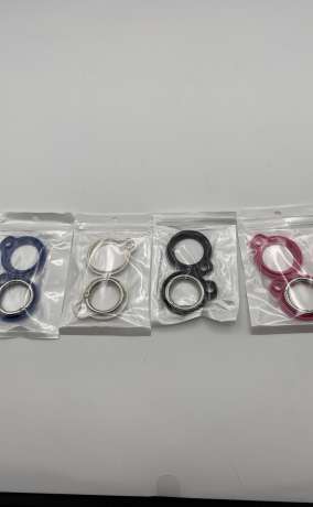 4-Pack AirTag Pet Collar Cases with Key Rings